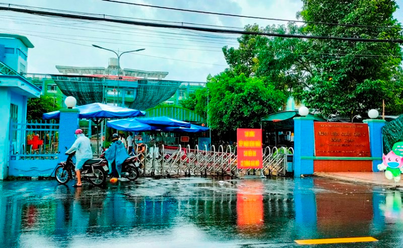 Bệnh viện Quân dân y Đồng Tháp vẫn đang phong tỏa, phòng ngừa Covid-19.