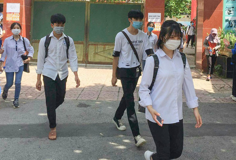 Các thí sinh thi vào lớp 10 phải tuân thủ nghiêm các quy định về phòng, chống dịch Covid-19.
