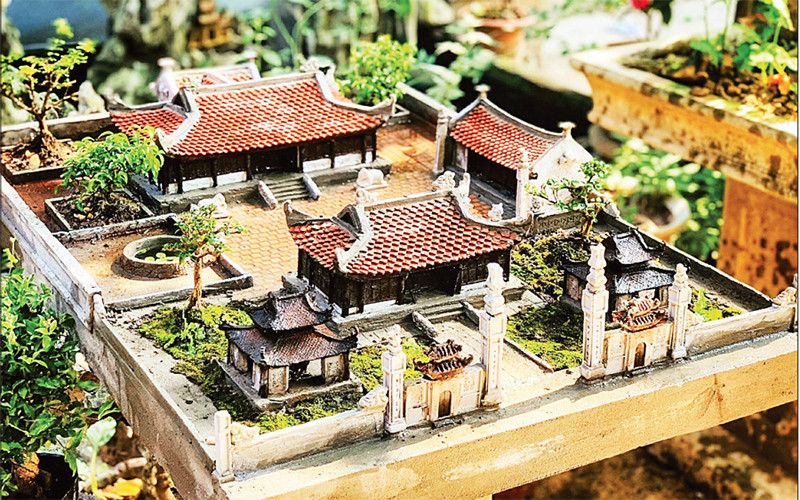 Một tác phẩm đình làng do Trương Văn Bộ thi công.