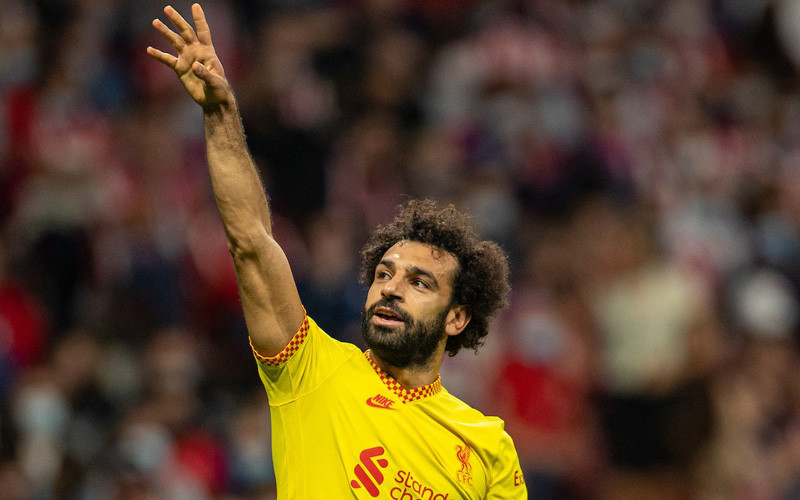 Mohamed Salah là người hùng với cú đúp bàn thắng mang về chiến thắng trước Atletico. (Ảnh: ThisIsAnfield) 