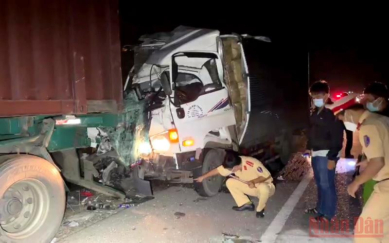 Hiện trường vụ tai nạn.