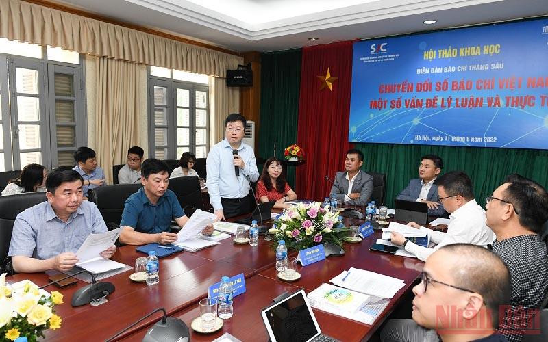Quang cảnh hội thảo sáng 11/6. (Ảnh: THÀNH ĐẠT)