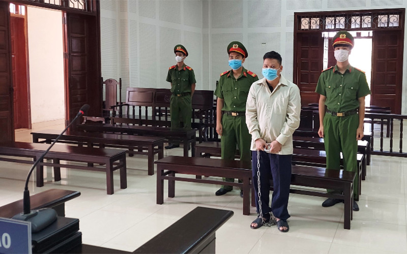 Bị cáo tại phiên tòa.