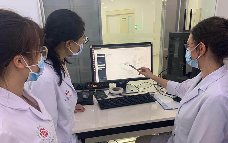 Các chuyên gia nghiên cứu tại Trung tâm Nghiên cứu y học Việt-Đức (VGCARE).