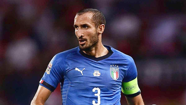 Giorgio Chiellini đã trở lại tập luyện