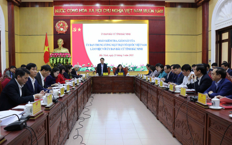 Giám sát công tác chuẩn bị bầu cử Quốc hội và HĐND tại tỉnh Bắc Ninh