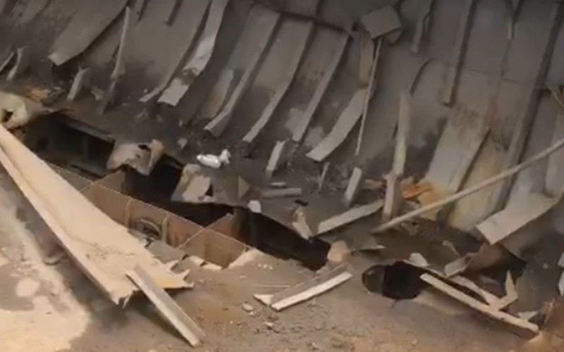 Hiện trường vụ nổ khiến 2 công nhân tử vong. (Ảnh: thanhphohaiphong.gov.vn)