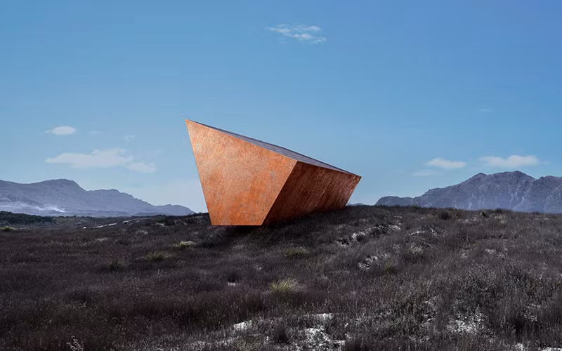 Phối cảnh “Hộp đen Trái đất” trên đảo Tasmania, Australia. (Ảnh Earth’s Black Box).