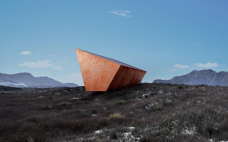 Phối cảnh “Hộp đen Trái đất” trên đảo Tasmania, Australia. (Ảnh Earth’s Black Box).