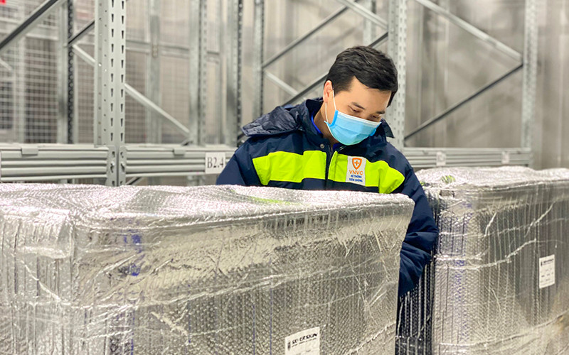 Đây là lần giao vaccine thứ năm của Astra Zeneca cho VNVC. (Ảnh: VNVC)