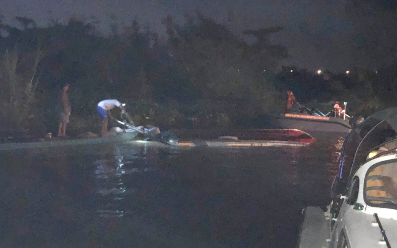 Hiện trường vụ tai nạn. 