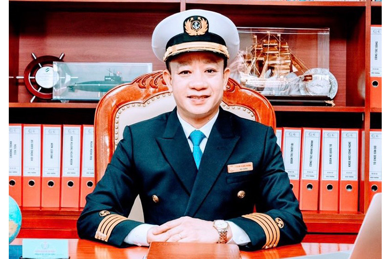 Phó Giáo sư, Tiến sĩ Phạm Xuân Dương, Hiệu trưởng Trường đại học Hàng hải Việt Nam.