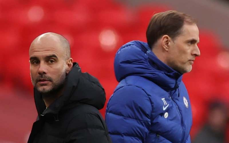Những lần đối đầu trước, Guardiola thắng 4, Tuchel thắng 3. (Ảnh: Getty Images)  