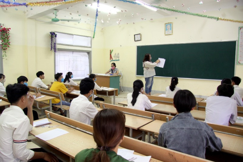 Các điểm thi tại Lai Châu không có thí sinh nào thuộc diện phải cách ly do Covid-19.