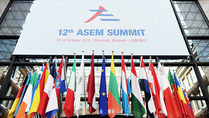 ASEM12 xác định chương trình hành động về kết nối lần đầu. Ảnh: REUTERS