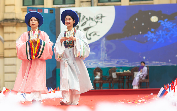 Một tiết mục tại "Khi tôi 18, Thời 2021" (Ảnh: Ban tổ chức).