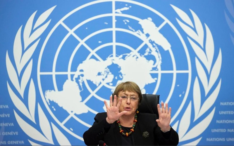 Cao ủy Nhân quyền Liên hợp quốc Michelle Bachelet. (Ảnh: Reuters)