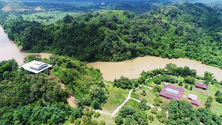 Một góc sông Đồng Nai chảy qua vùng khảo cổ Cát Tiên. Ảnh: Khu di tích khảo cổ Cát Tiên cung cấp