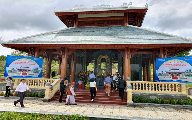 Nhà bia ghi danh liệt sĩ Thanh Hóa hy sinh tại Quảng Nam.