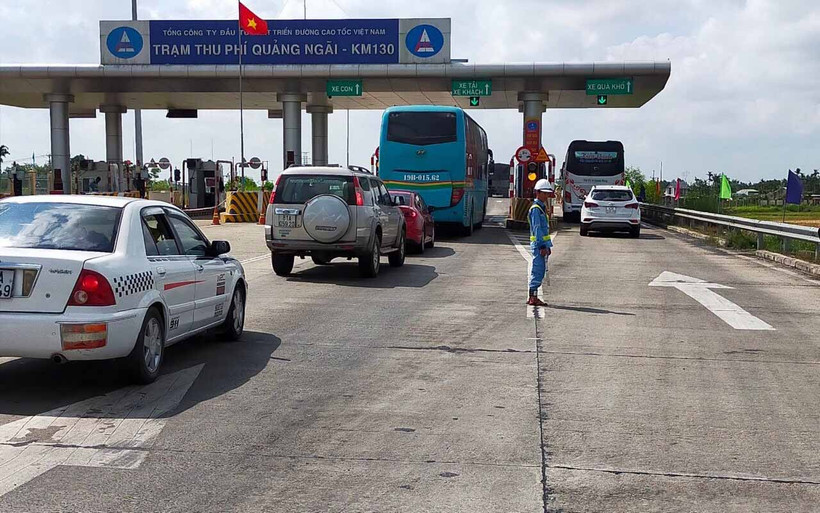 Trạm thu phí Quảng Ngãi - Km 130. (Ảnh: VEC cung cấp)