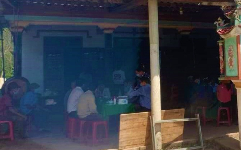 Nhà của hai cháu bé bị đuối nước tại huyện Lệ Thủy.