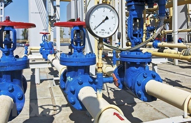 Hệ thống đường ống dẫn khí đốt của Tập đoàn Gazprom (Nga) sang châu Âu. (Ảnh: EPA/TTXVN)