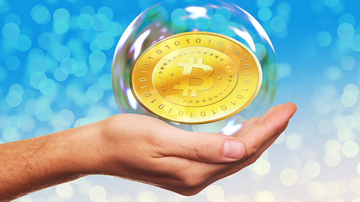 Giới chuyên gia lo ngại xuất hiện dấu hiệu bong bóng đối với thị trường tiền số. Ảnh: GETTY