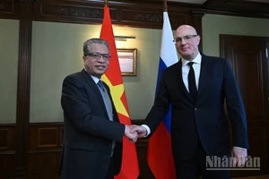 Đại sứ Việt Nam tại Liên bang Nga Đặng Minh Khôi gặp, làm việc với Phó Thủ tướng Liên bang Nga Dmitry Chernyshenko.