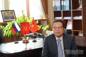 Đại sứ Việt Nam tại Liên bang Nga Đặng Minh Khôi. (Ảnh: XUÂN HƯNG)
