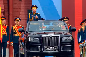 Lễ duyệt binh trên Quảng trường Đỏ ngày 9/5. (Ảnh: KREMLIN.RU)