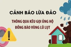 Cảnh báo lừa đảo thông qua kêu gọi ủng hộ đồng bào vùng lũ lụt.