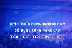 Tuyên truyền phòng tránh tội phạm sử dụng công nghệ cao tại các trường học.