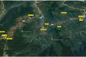 Bình đồ tổng thể dự án cải tạo, nâng cấp Quốc lộ 24, đoạn từ Km32-Km89+513.