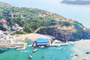 Mô hình quy hoạch Cảng cá Nhơn Lý thành điểm nhấn du lịch Gia Lai.