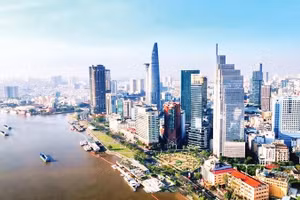 Trung tâm Tài chính quốc tế Việt Nam tại Thành phố Hồ Chí Minh được kỳ vọng là đầu mối thu hút dòng vốn quốc tế (Ảnh TÙNG ANH)
