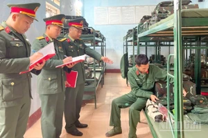 Đơn vị chuẩn bị sẵn sàng để đón nhận chiến sĩ mới.