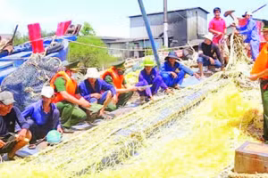 Giá nhiên liệu tăng cao, ngư dân tỉnh Vĩnh Long chật vật bám biển.