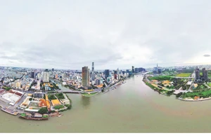 Một góc đô thị Thành phố Hồ Chí Minh. (Ảnh THẾ ANH)