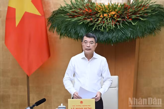 Thủ tướng Chính phủ Lê Minh Hưng chủ trì Phiên họp Chính phủ thường kỳ tháng 7/2026. (Ảnh: Trần Hải)