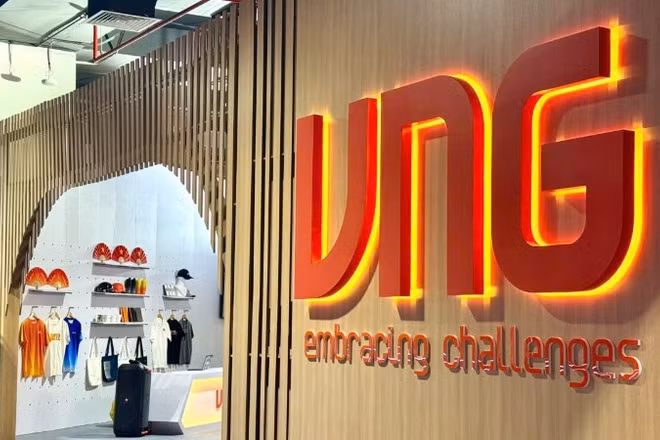 Không gian trưng bày của VNG tại Triển lãm thành tựu đất nước với chủ đề “80 năm hành trình Độc Lập - Tự Do - Hạnh Phúc”.