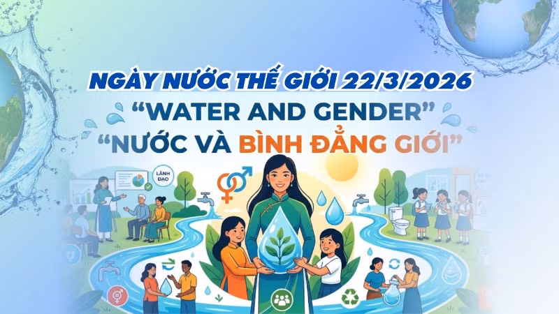 [Infographic] Hưởng ứng Ngày Nước thế giới 2026 - Nước và bình đẳng giới