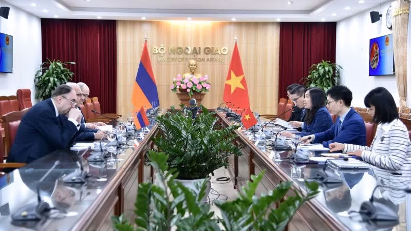 Tham vấn chính trị Việt Nam-Armenia. (Ảnh: Báo Thế giới và Việt Nam)