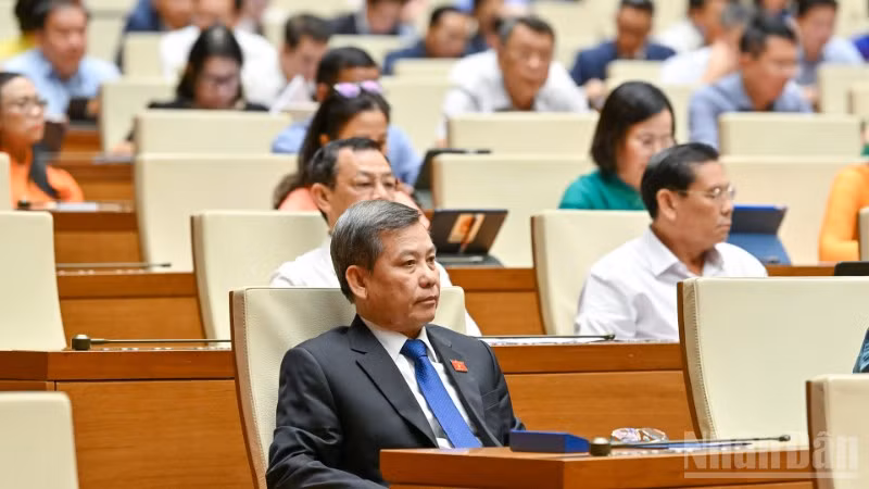 Các đại biểu Quốc hội tham dự phiên họp. (Ảnh: DUY LINH)