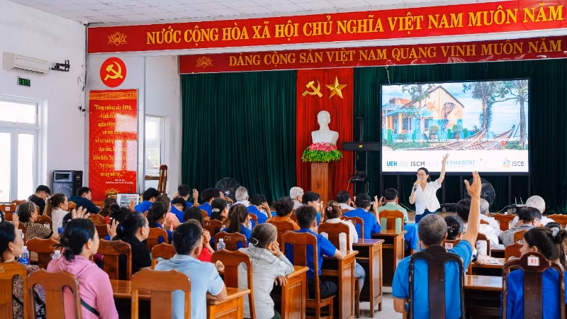Tổ chức tham vấn cộng đồng về quy hoạch Tam Thanh. (Ảnh: Dự án ISCB)