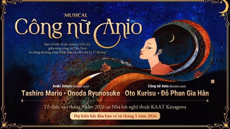 Poster dự án Musical “Công nữ Anio”. (Ảnh: Ban tổ chức)