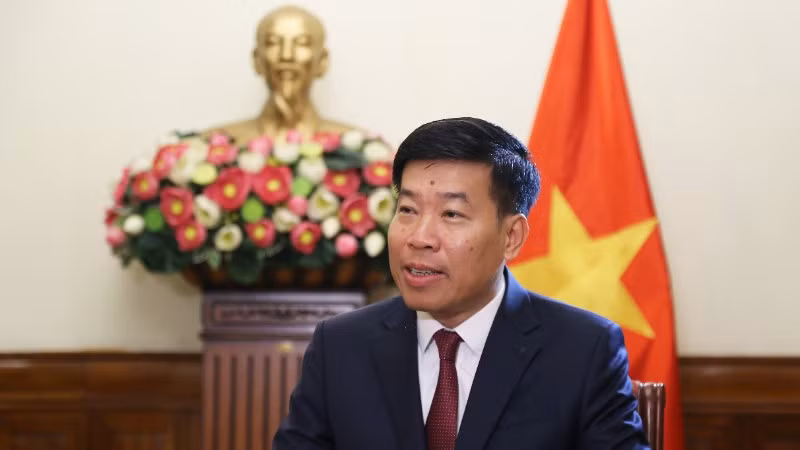 Thứ trưởng Ngoại giao Nguyễn Mạnh Cường. (Ảnh: Báo Thế giới và Việt Nam)