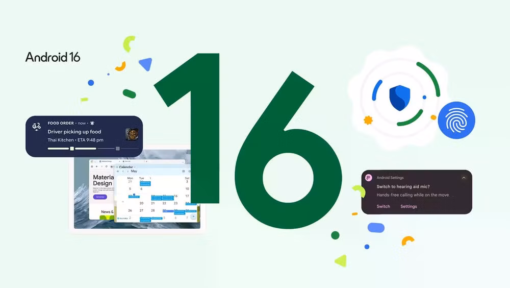 Android 16 ra mắt với nhiều cập nhật trong thiết kế, bảo mật và trải nghiệm người dùng. (Ảnh: Google)