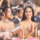 Lê Nguyễn Bảo Ngọc (bên phải), Hoa hậu Liên lục địa 2022 và Hoa hậu Việt Nam 2018 Trần Tiểu Vy trên hàng ghế Ban giám khảo cuộc thi Hoa hậu Việt Nam 2022. Ảnh: Phú Thọ