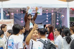 Sinh viên tham gia các hoạt động sôi nổi tại Hangeul Festival 2025.