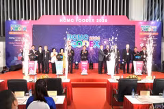 Nghi thức khai mạc triển lãm.